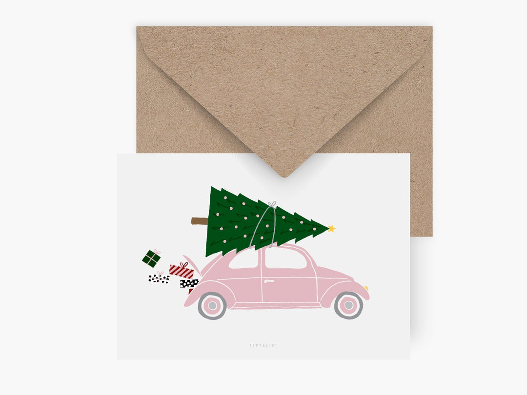 Grußkarte | Driving Home For Christmas No.2