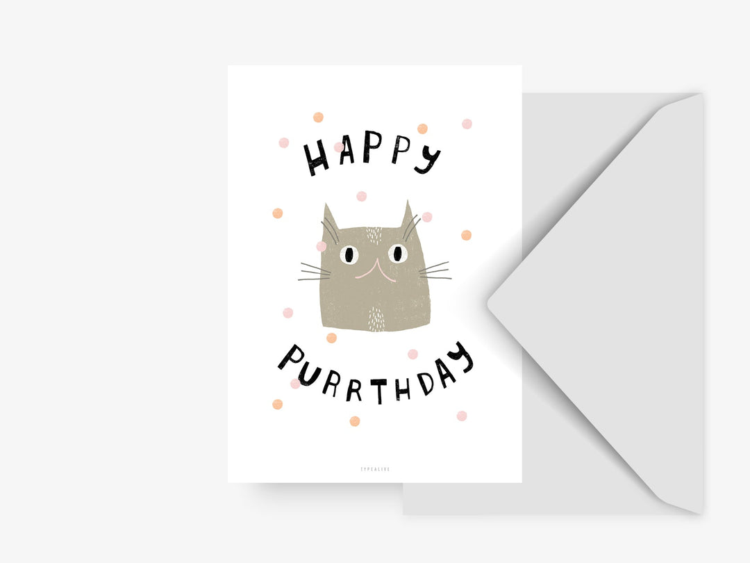 Grußkarte | Happy Purrthday
