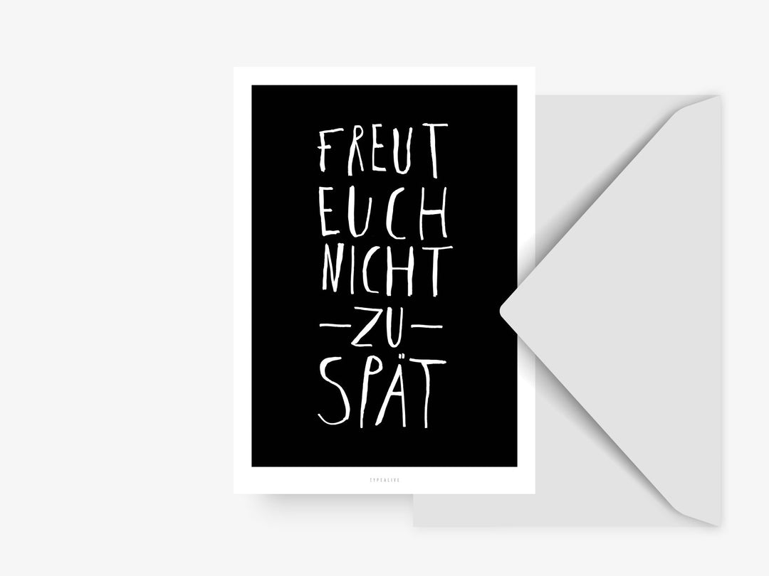 Grußkarte | Freut Euch