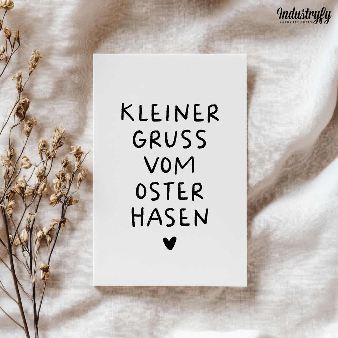 Grußkarte | Kleiner Gruss vom Osterhasen