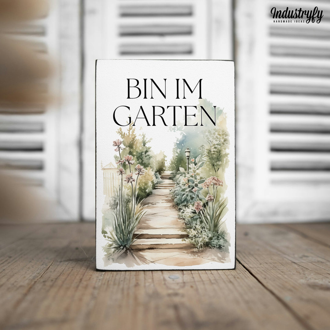 Miniblock | Bin im Garten