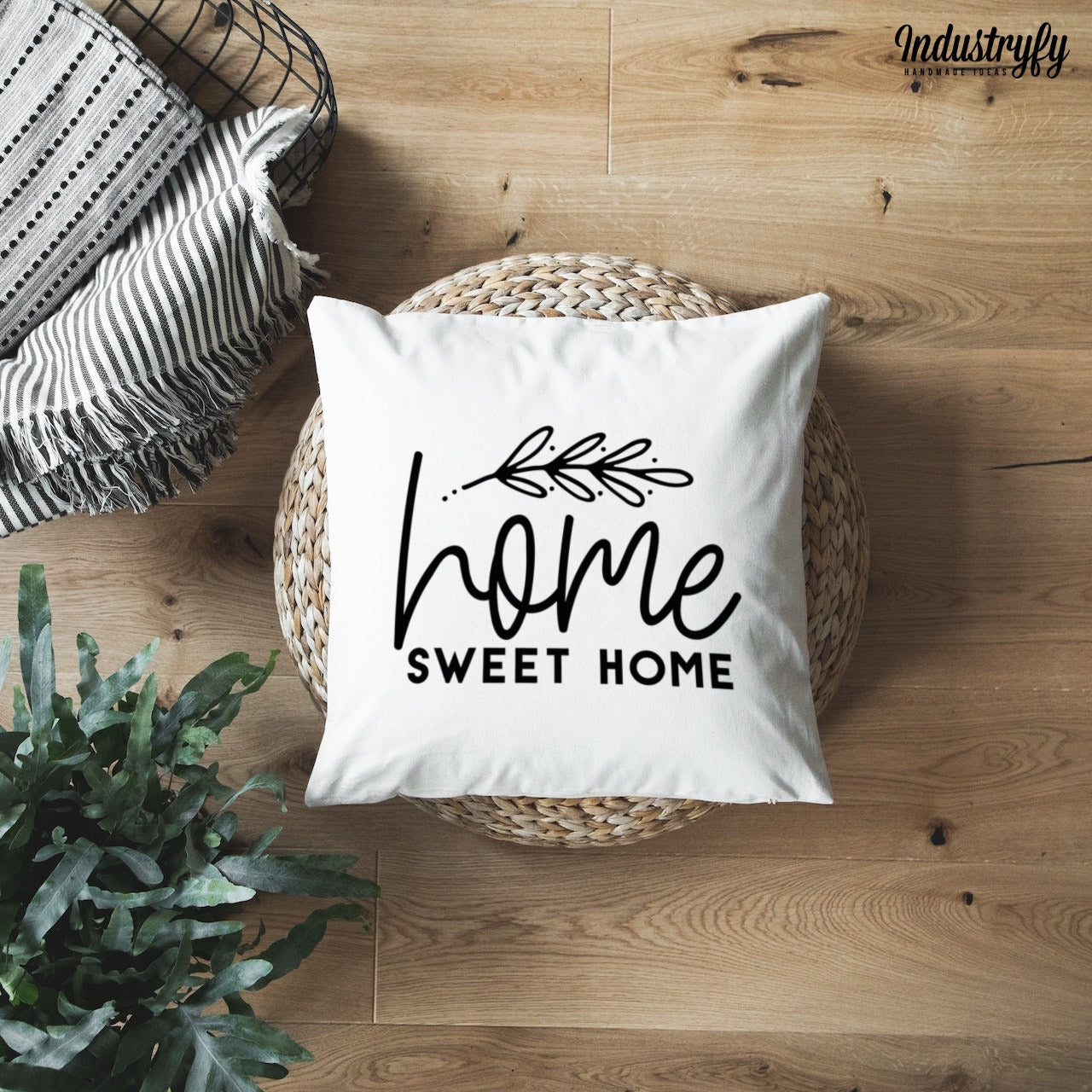 Kissenhülle | Home sweet home – Industryfy