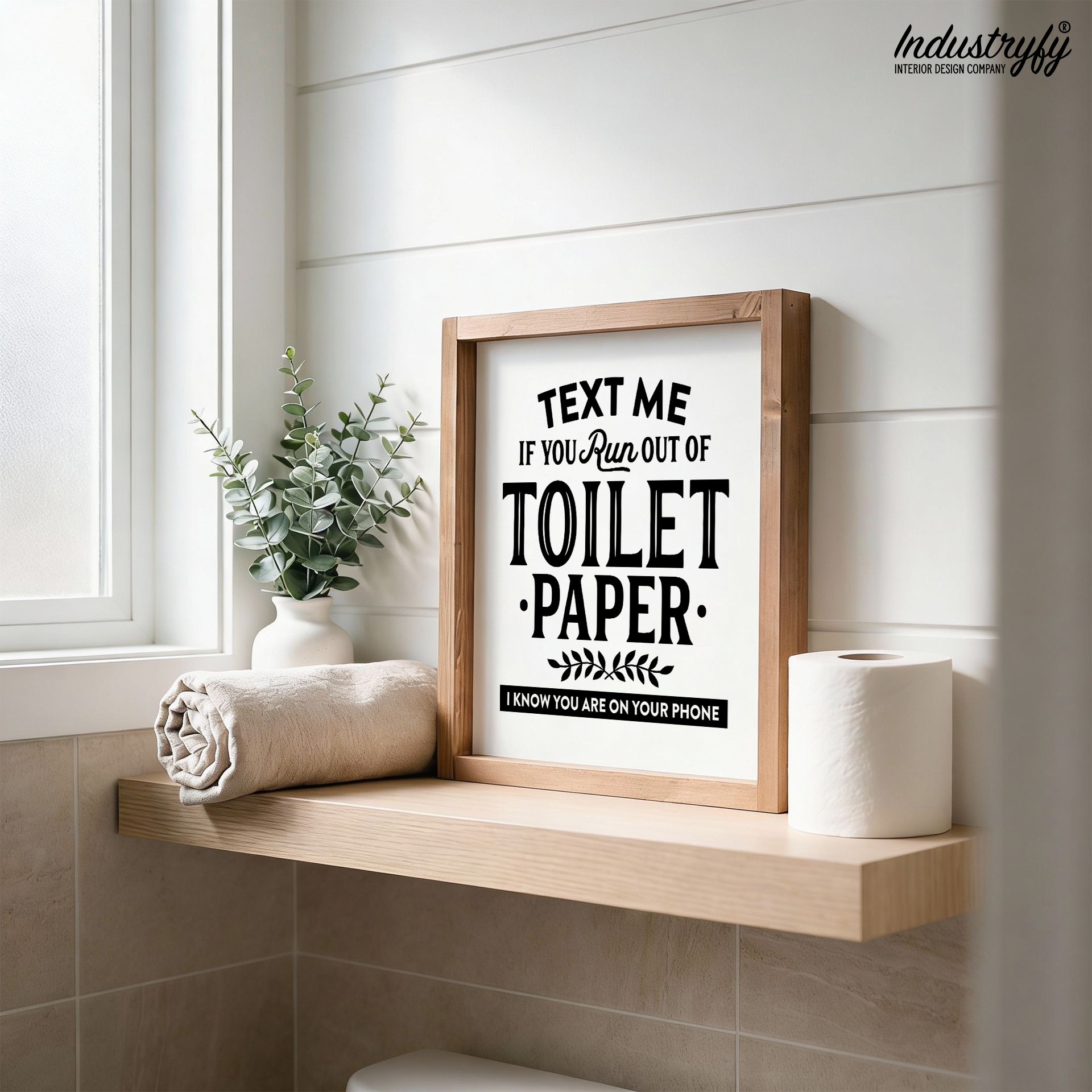 Badezimmer-Deko & WC-Schilder aus Holz | Industryfy