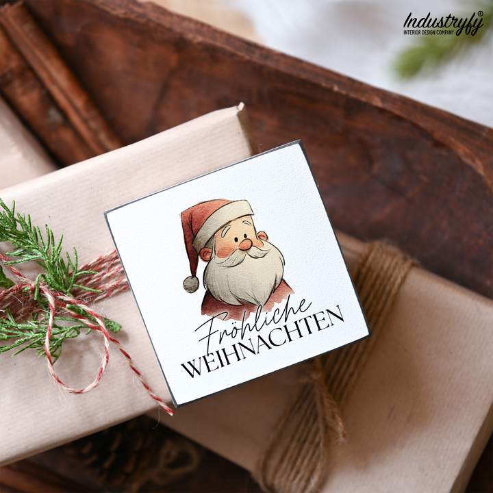 Miniblock | Fröhliche Weihnachten Santa