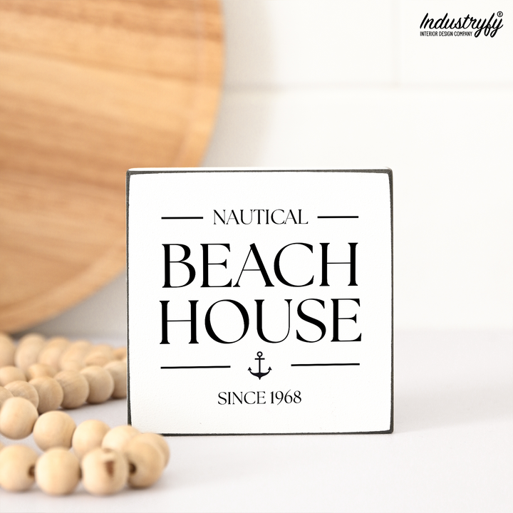 Miniblock Nautical Beach House als Farmhouse-Deko mit Beach-Charme