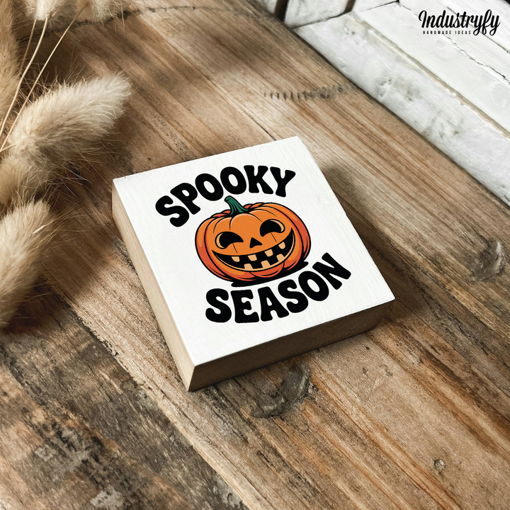 Kühlschrankmagnet Holz Spooky Season No4, Holzmagnet von Industryfy