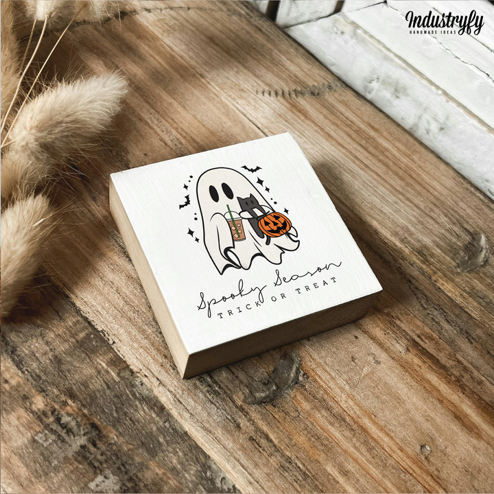 Kühlschrankmagnet Holz Spooky Season No3, Holzmagnet von Industryfy