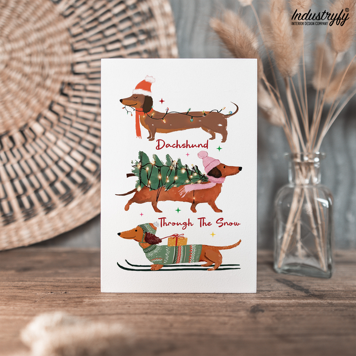 Miniblock | Dachshund trough the snow