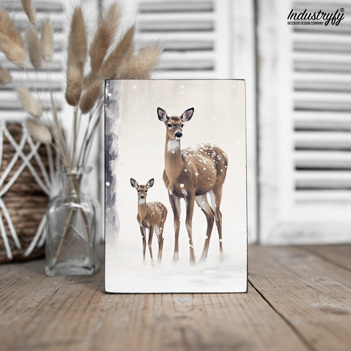 Miniblock | Reh und Rehkitz