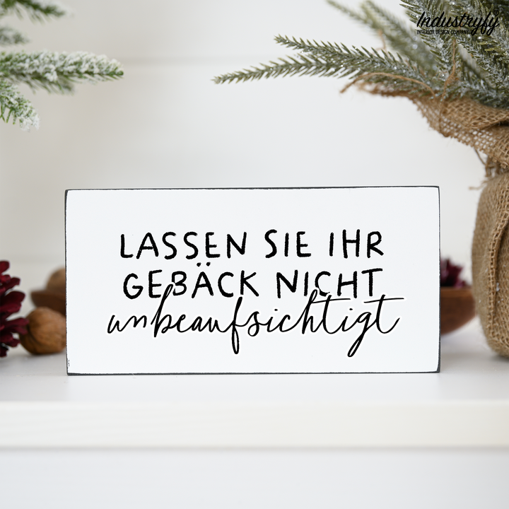 Miniblock | Lassen sie ihr Gebäck nicht unbeaufsichtigt