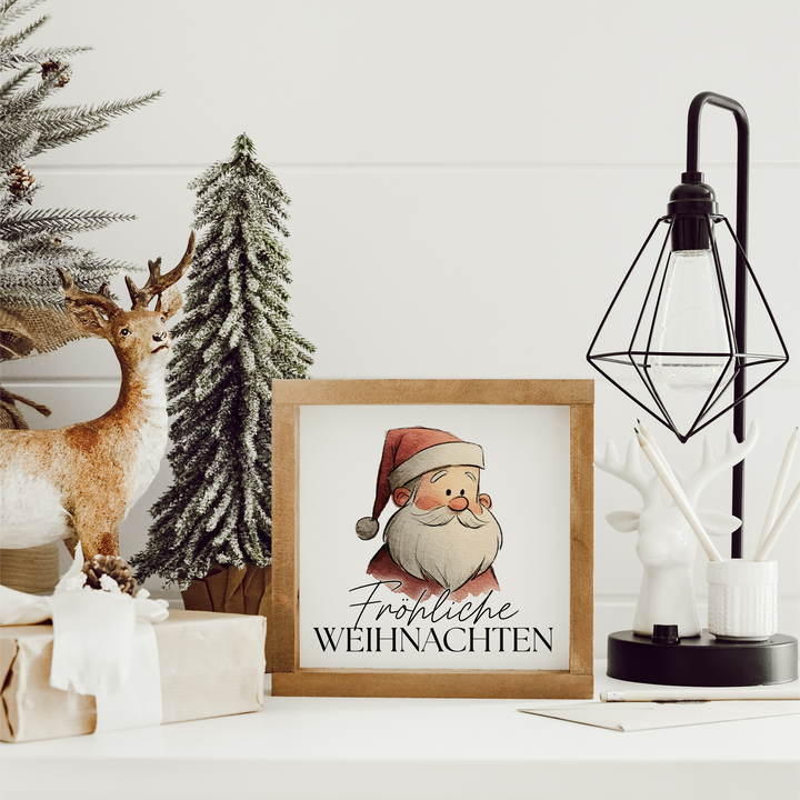 Landhaus Schild | Fröhliche Weihnachten Santa