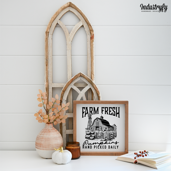Landhaus Schild | Farm Fresh Pumpkins No9