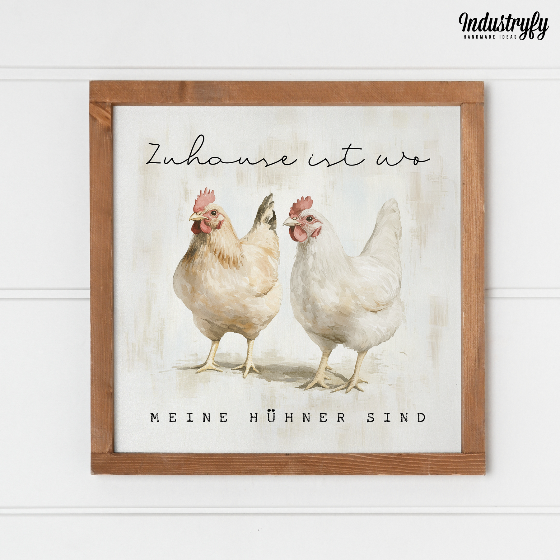 LEONARDO HOME Snacktablett "Country Life" Mit Hühner-Motiv – Aus Melamin, Ca. 23x15,5 Cm (weiß)