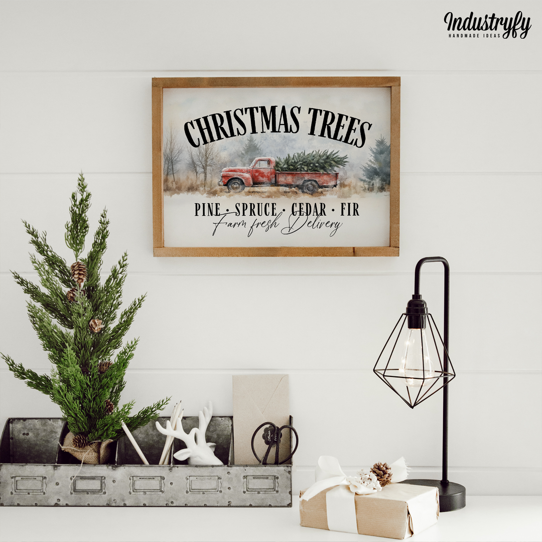 Landhaus Schild | Christmas Trees