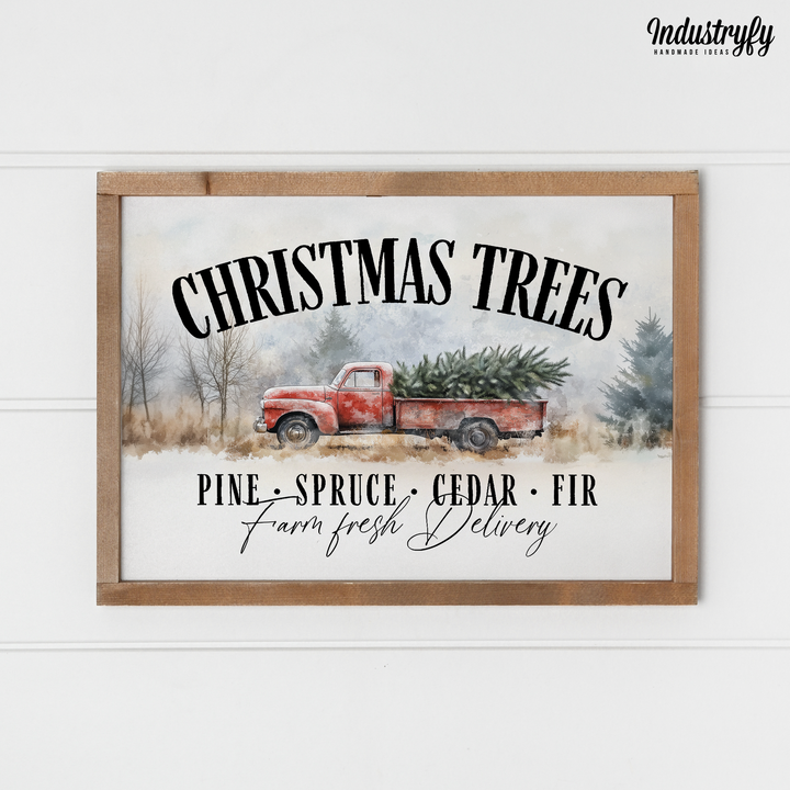 Landhaus Schild | Christmas Trees