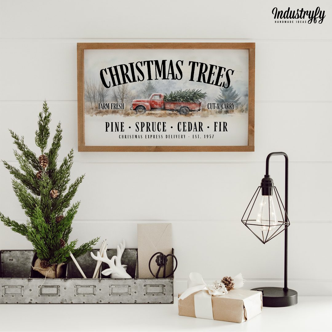 Landhaus Schild | Christmas Trees