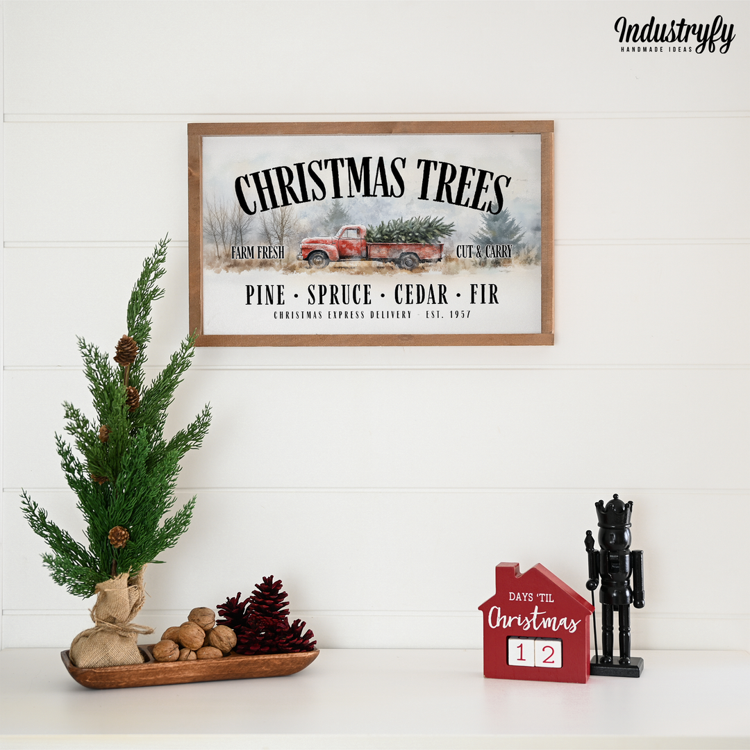 Landhaus Schild | Christmas Trees