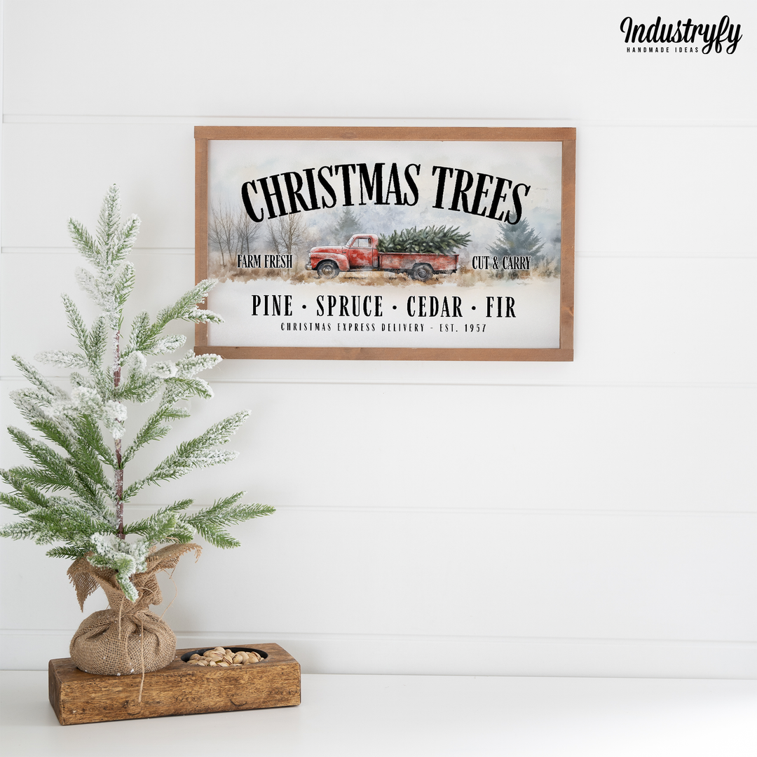 Landhaus Schild | Christmas Trees