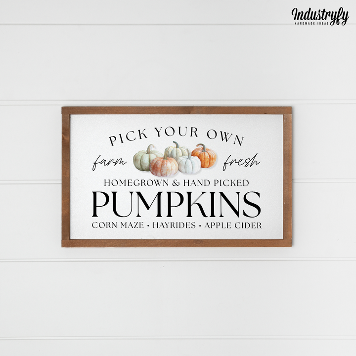 Landhaus Schild | Handpicked Pumpkins