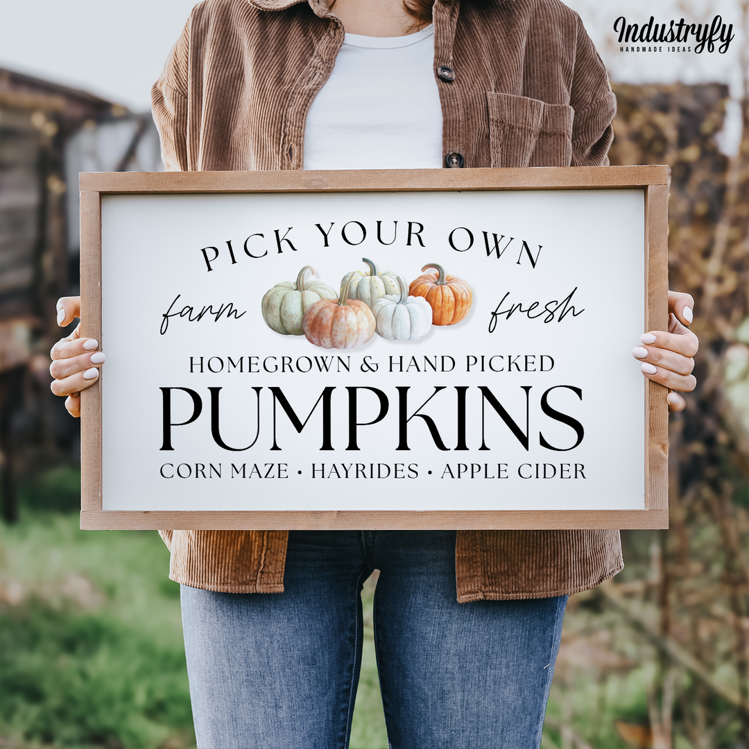 Landhaus Schild | Handpicked Pumpkins