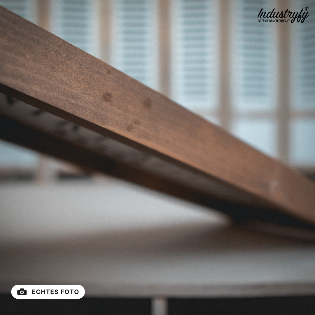 B-Ware Landhaus Schild Five Star Country Kitchen, Detailansicht Holzrahmen, echtes Foto von Industryfy
