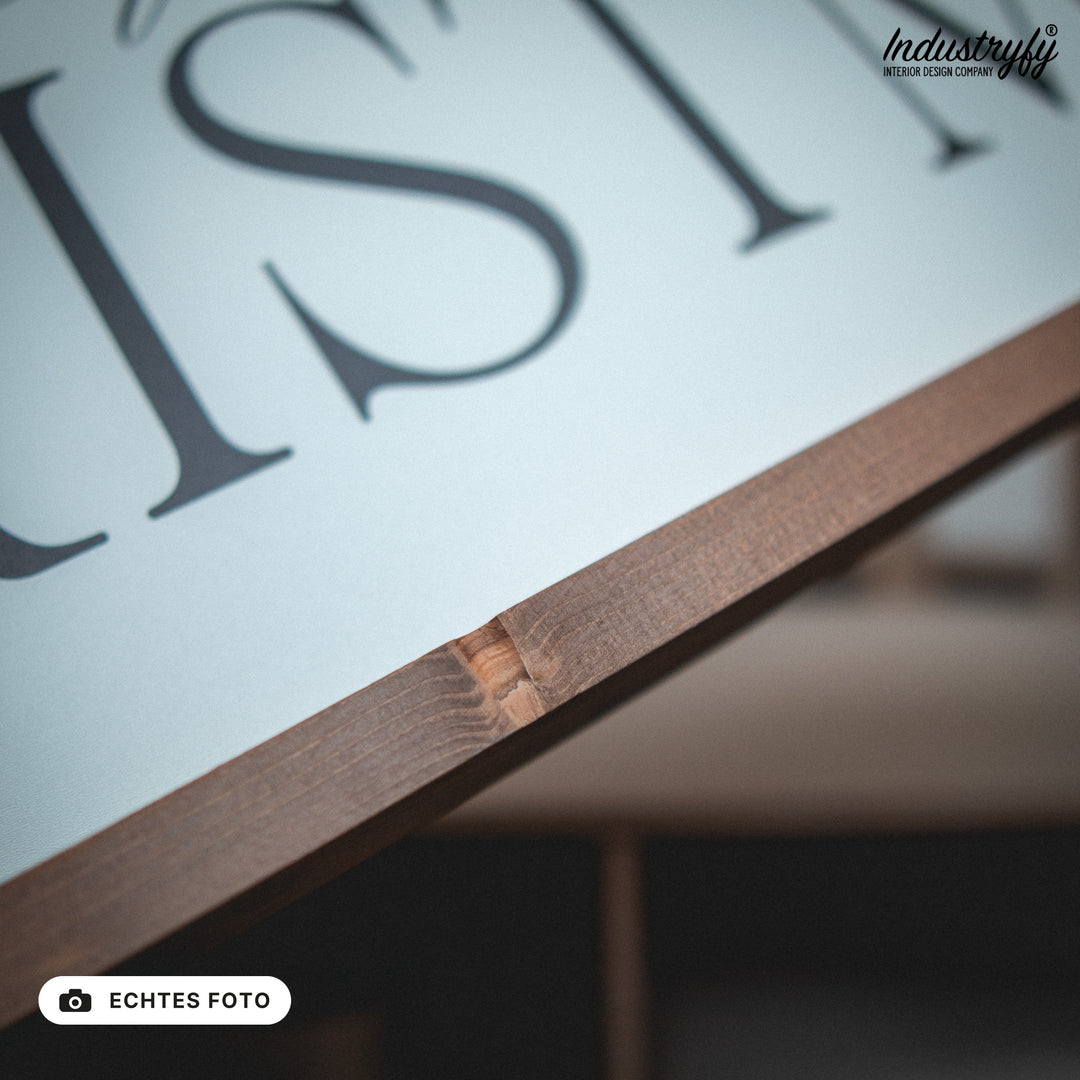 B-Ware Landhaus Schild Have yourself a merry little Christmas, Detailansicht Rahmenkante, echtes Foto von Industryfy