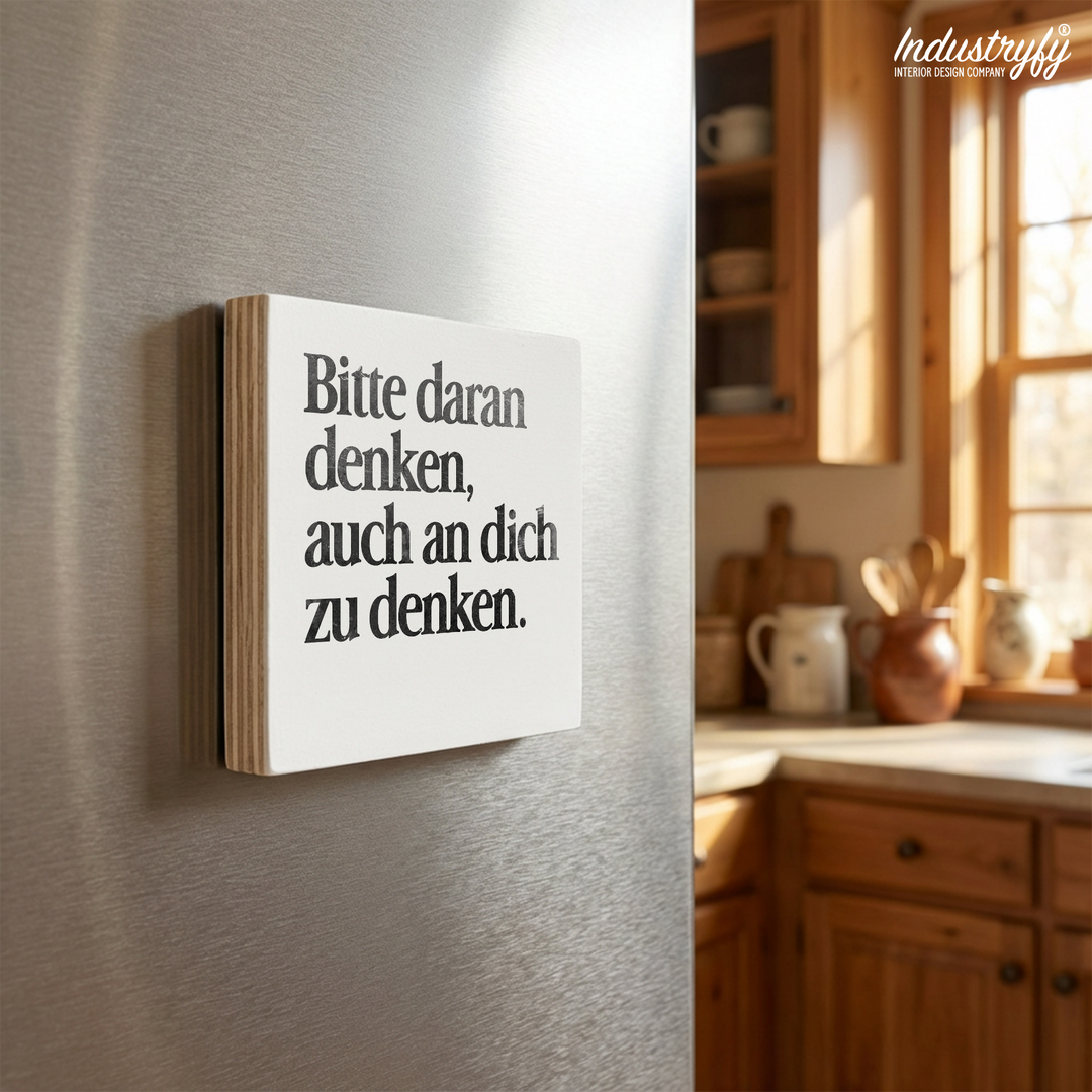 Magnet Bitte daran denken auch an dich zu denken – Detailansicht 5
