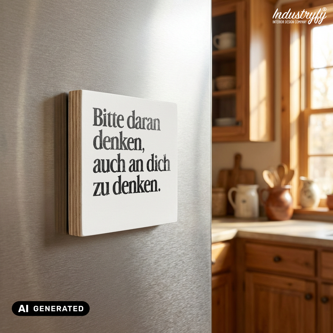 Magnet Bitte daran denken auch an dich zu denken – Detailansicht 5