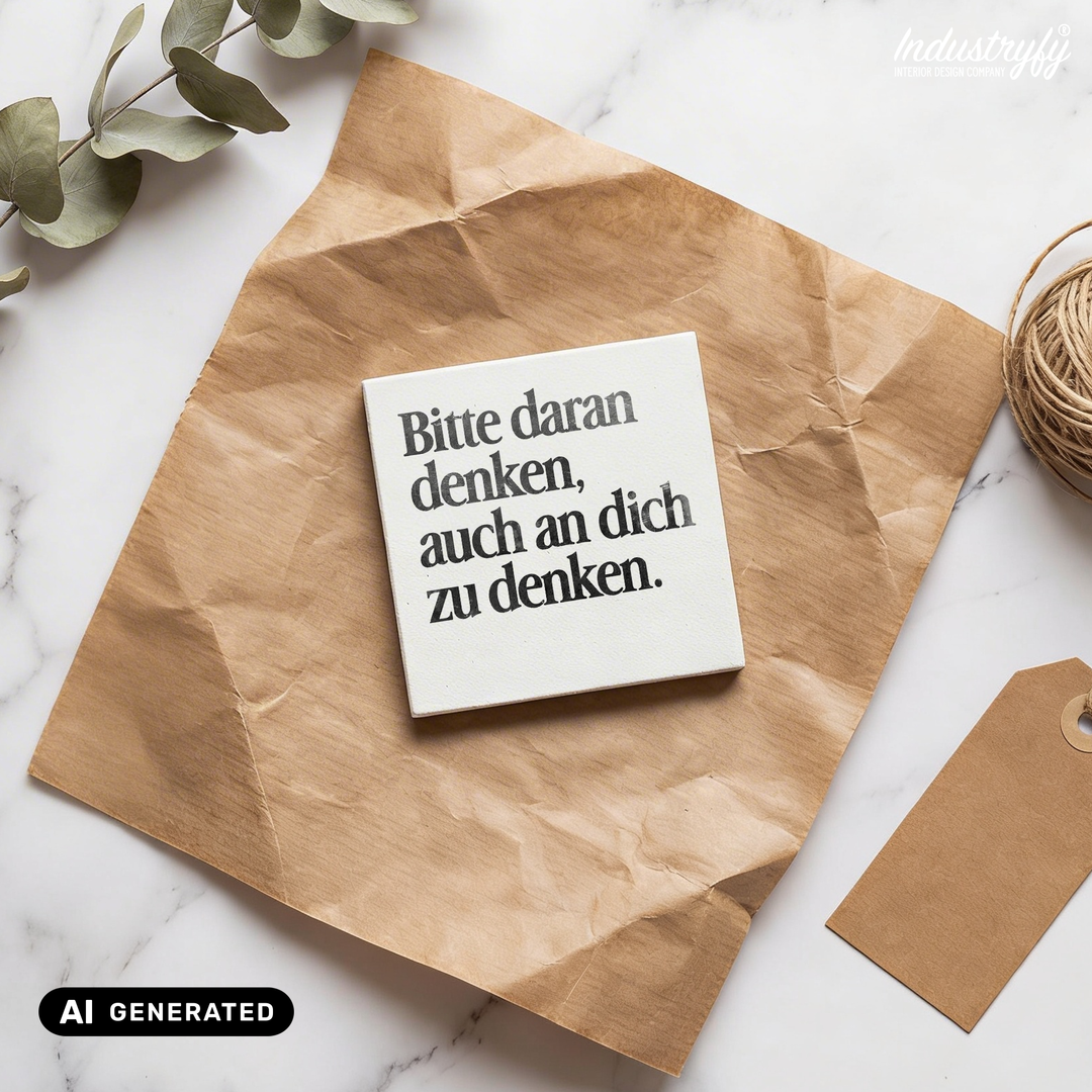 Magnet Bitte daran denken auch an dich zu denken – Detailansicht 4