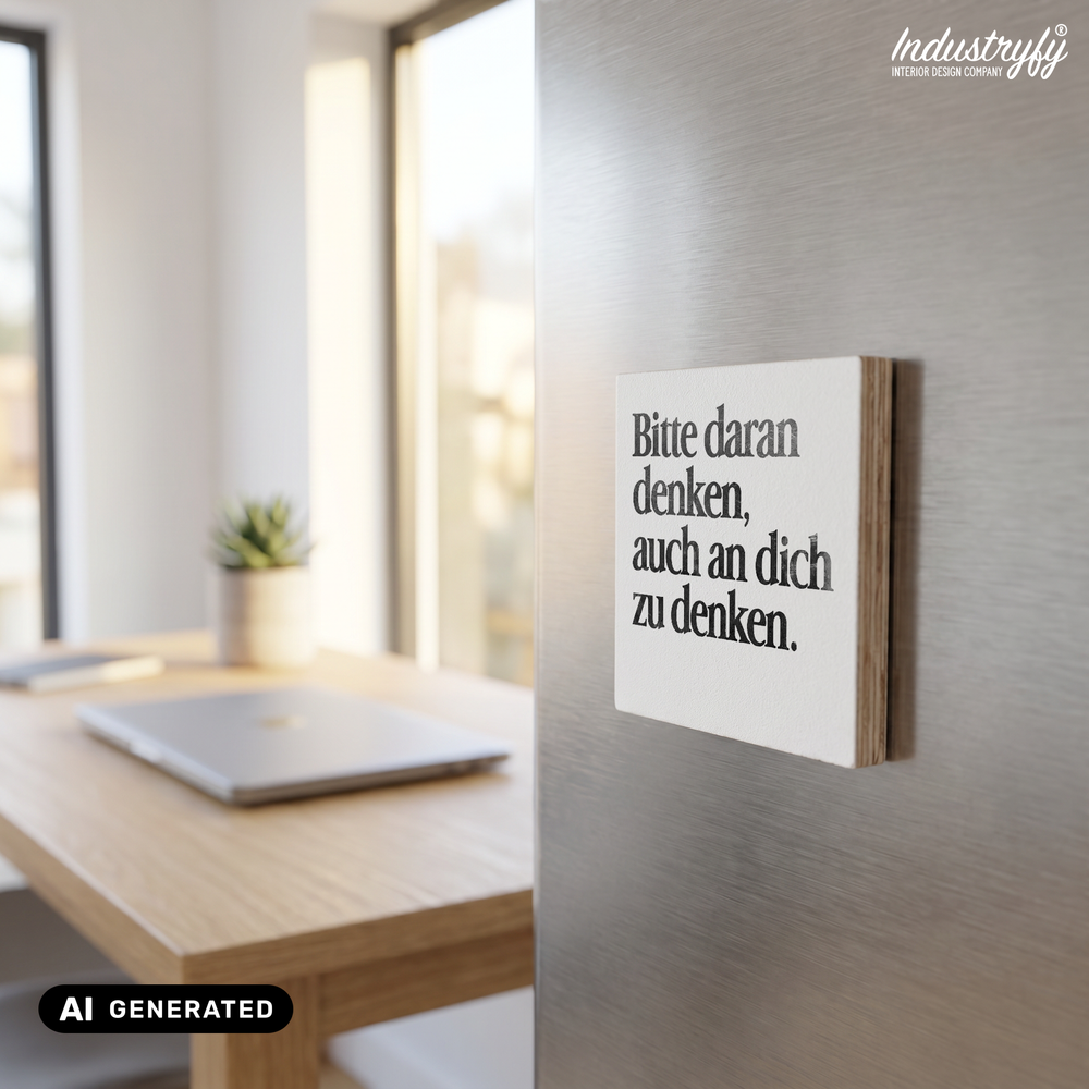 Magnet Bitte daran denken auch an dich zu denken – Detailansicht 2