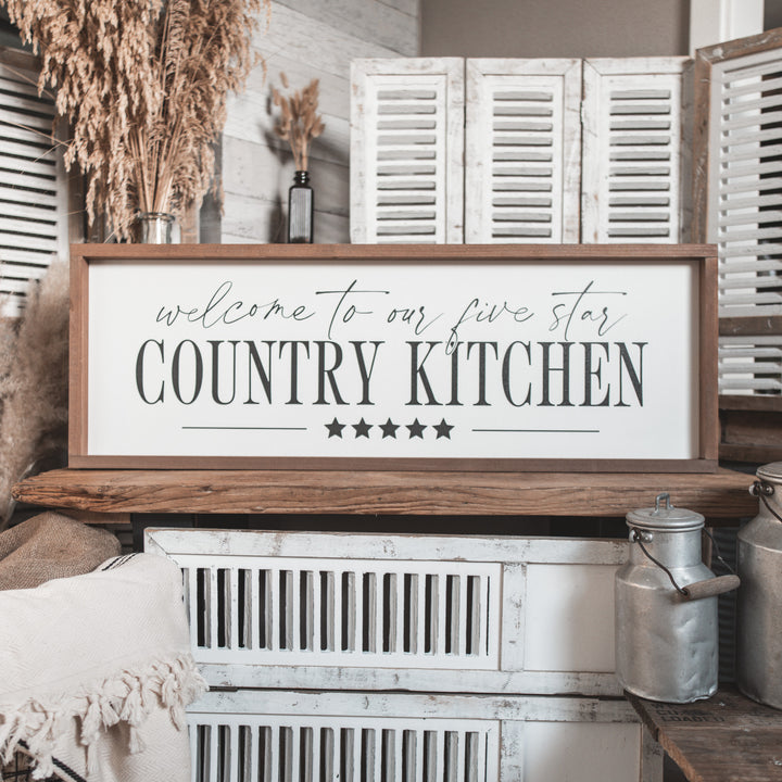 B- Ware  Landhaus Schild | Five star country kitchen