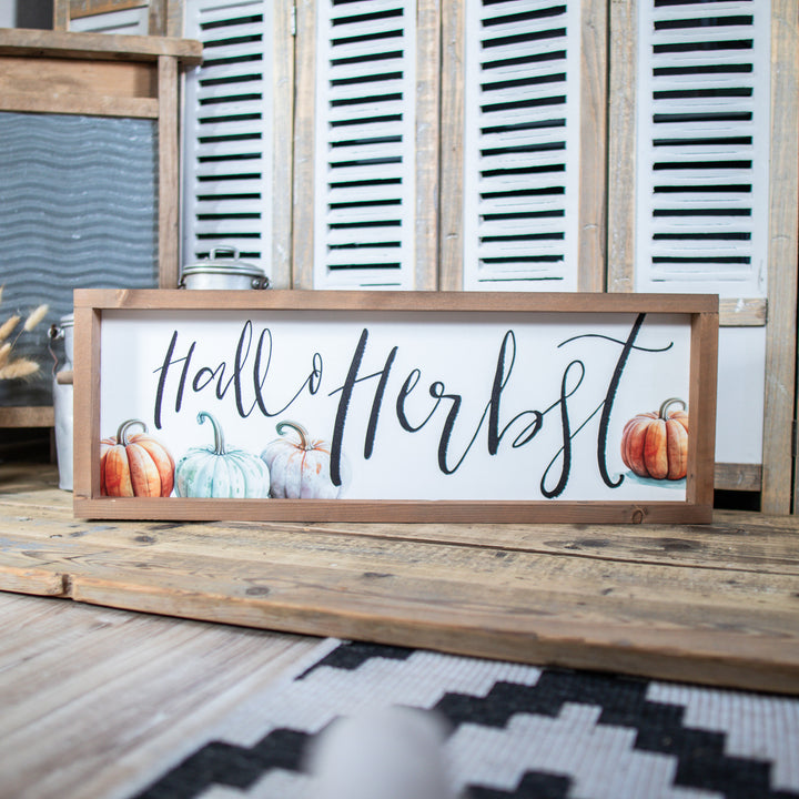 B- Ware | Landhaus Schild | Hallo Herbst