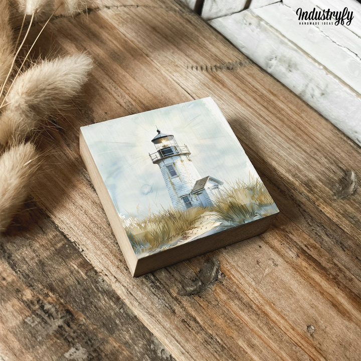 Kühlschrankmagnet Holz Lighthouse, Holzmagnet von Industryfy