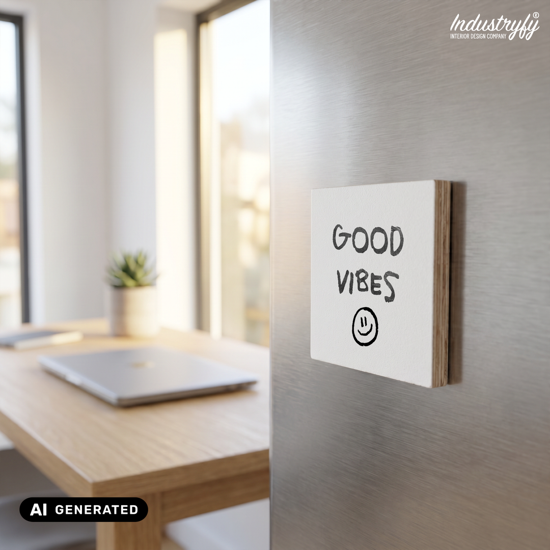 Magnet Good Vibes, Kühlschrankmagnet aus Holz | Industryfy