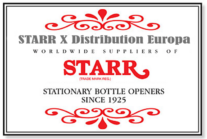 Original USA STARR "X" Wandflaschenöffner | Rot