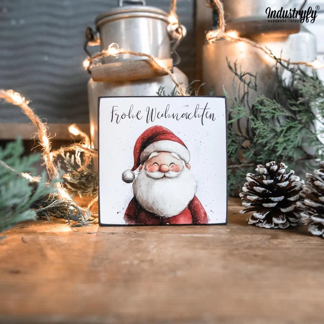 Miniblock | Frohe Weihnachten Santa