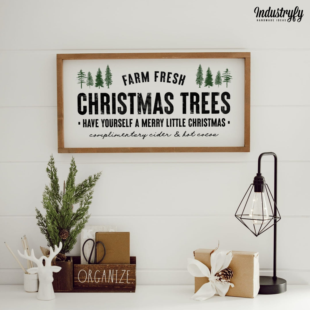 SALE Inlay für Rahmen | Christmas Trees No.2