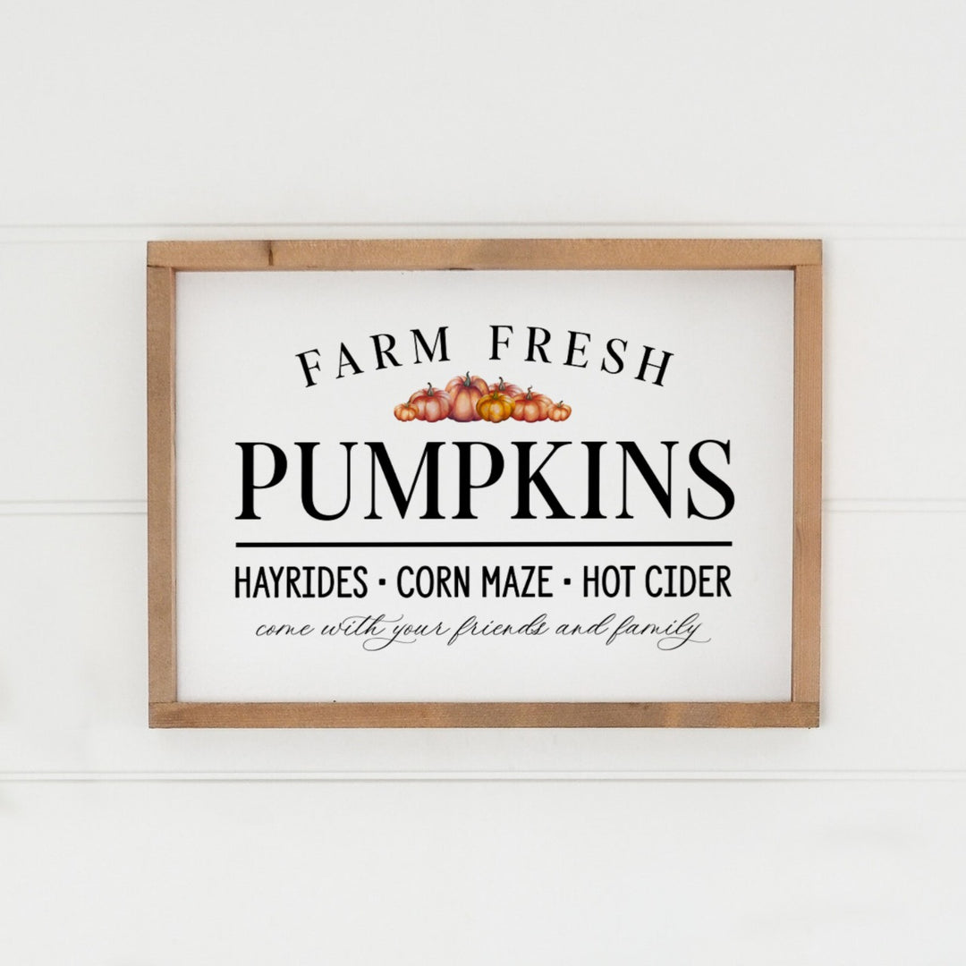 Landhaus Schild | Farm fresh pumpkins No4