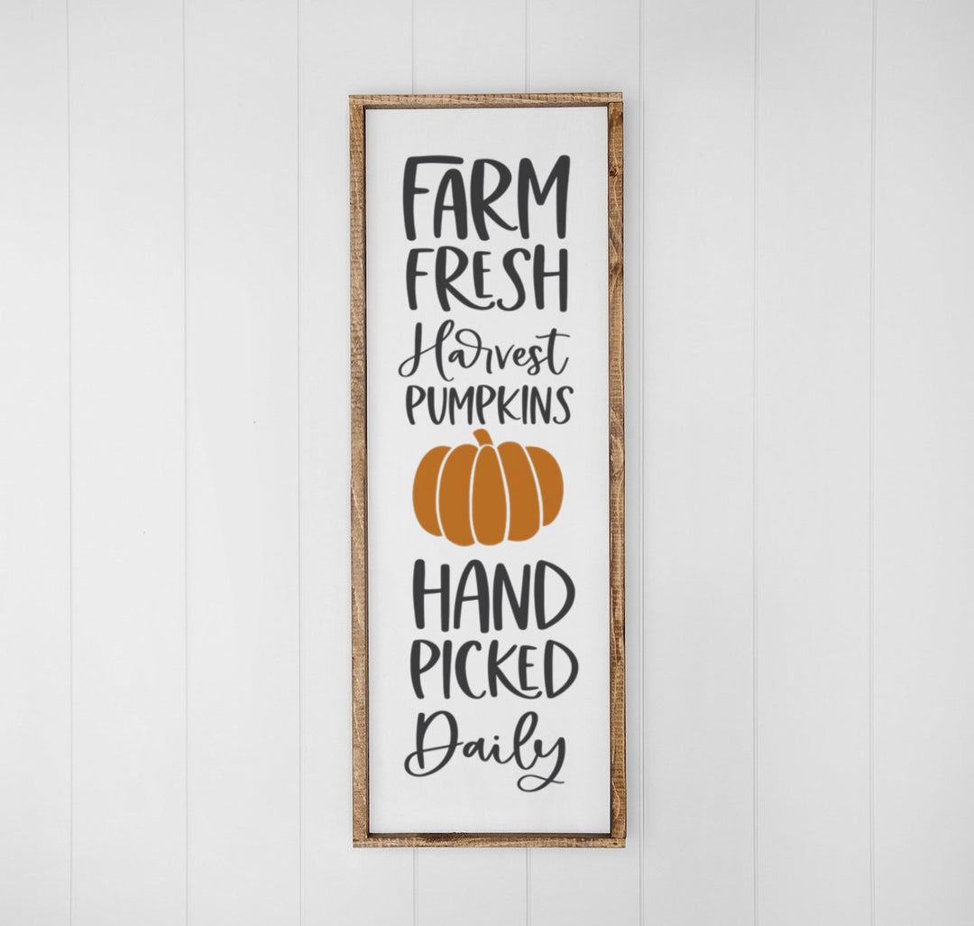 Landhaus Schild | Farm Fresh Harvest Pumpkins