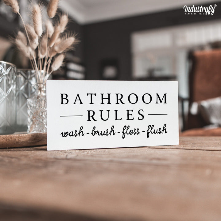 Miniblock | Bathroom rules
