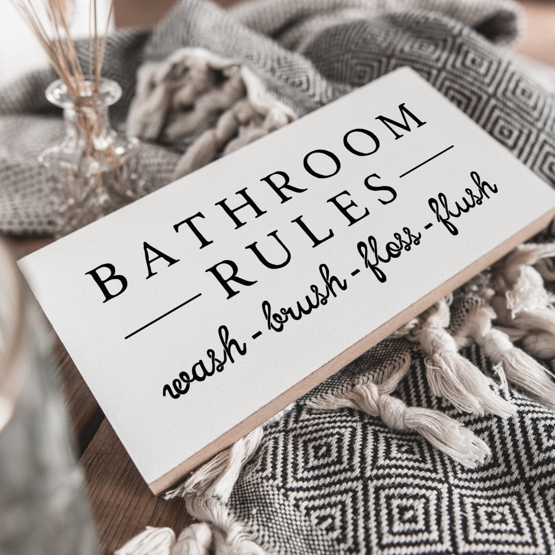 Miniblock | Bathroom rules