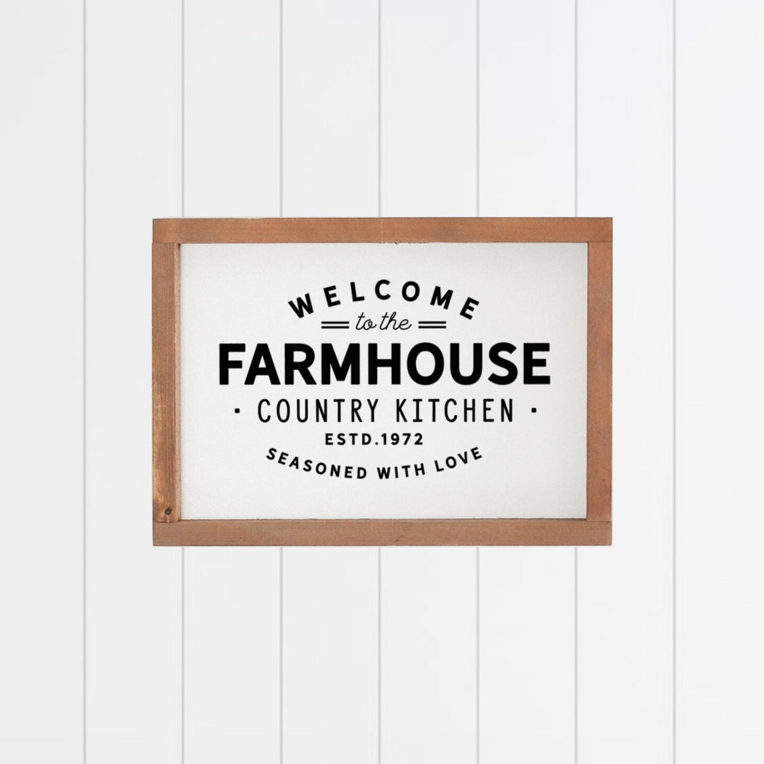 Landhaus Schild | Welcome to the Farmhouse Country Kitchen