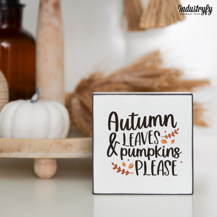 Miniblock | Autumn leaves & pumpkins please No2