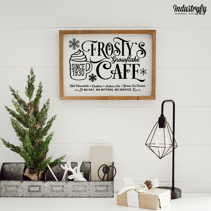 Landhaus Schild | Frostys Snowflake Cafe No2