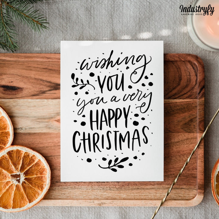 Weihnachtskarte | Very happy christmas