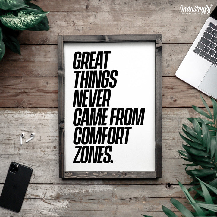 Motivationsschild | Comfort Zone