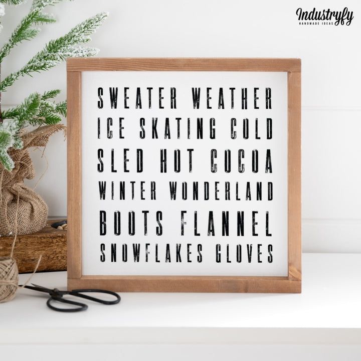 Landhaus Schild | Winter words