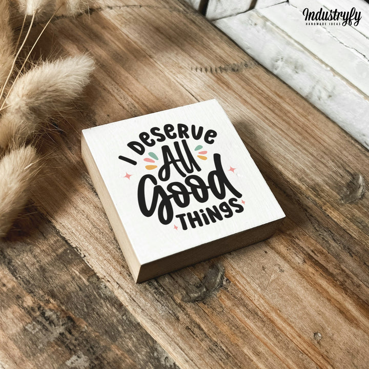 Kühlschrankmagnet Holz All good things, Holzmagnet von Industryfy