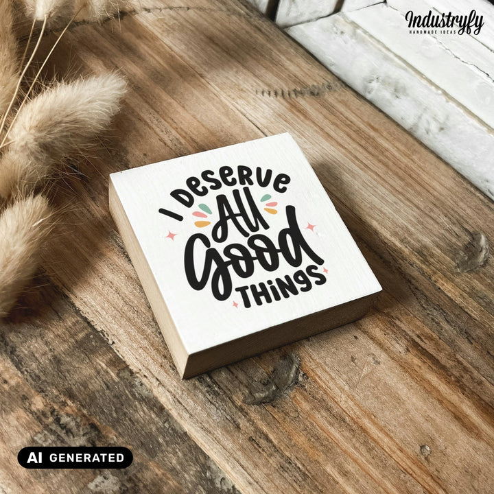 Kühlschrankmagnet Holz All good things, Holzmagnet von Industryfy