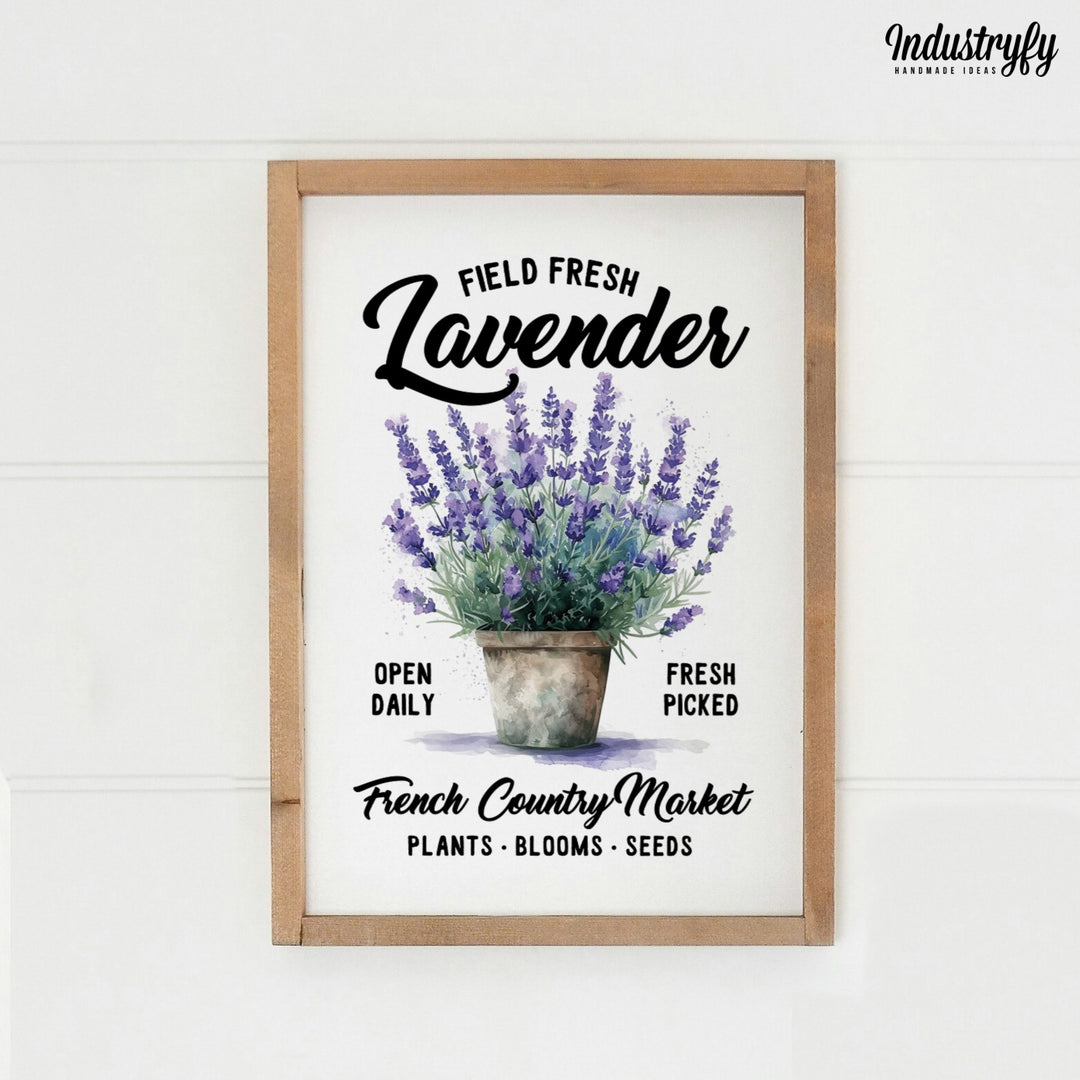 Landhaus Schild | Field fresh Lavender